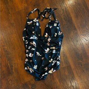 Floral Halter Swimsuit